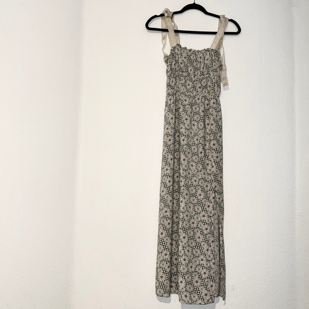 Lily Rose Beige Floral Maxi Dress